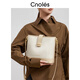 Kouyi Exquisite Eimer-Tasche für Frauen 2025 Neue vielseitige One-Shoulder-Crossbody-Tasche für Frauen Einfache Frühlings- und Sommertasche für Frauen Nussfarbe