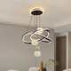 Leshi (NVC) Restaurant Chandelier Modern Simple Dining Room Dining Table Lamp Bar Internet Celebrity Bedroom Chandelier Adjustable New Zhongshan Lamp 12099Y White 50cm Diameter--Three Colors No Polar