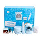 Astronomischer elektrischer Bleistiftspitzer Set Children's Stationery Geschenkbox TW8087 Blau-englische Verpackung