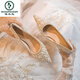 Specht Temperament Slim Heels High Heels Frauen 2025 Rock Single Schuhe Frauen Frühling und Herbst Full Diamond High-End-Hochzeitsschuhe Frauen Aprikosen Farbe 7cm 38
