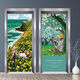 Xiong Lai Pao elevator door stickers one elevator one household modern light luxury custom Van Gogh oil painting starry sky entrance stickers waterproof and fireproof Elevator stickers MT-3291 Medium size: width 80*height 210cm