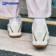 Fila Fusion Wing Shoes 2025 Летние тонкие подошвы, дышащие женские туфли, серебряные балетные туфли Tofu White/Night Olive Green-To 36