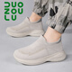 More walking breathable mesh low-top children's socks shoes for boys sports shoes for small middle-aged children's feet girls flying thick sole casual shoes 686 black and white 28