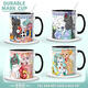Sanqihu Comic Peripheraler Keramik Tasse Tianlu ditiert Kaninchen Ye Ventilator Wasser Tasse Paar Kaffeetasse Frühstück Milch Tasse Weiß - My3524 Exquisite Tasse Single Cup Style Style