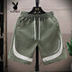 
Playboy (PLAYBOY) casual shorts men's summer thin style 2025 new style loose trendy sports quick-drying youth five-point pants 3519 meters white M