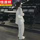恒源祥夏日绝美小套装女2025新款宽松薄款防晒衬衫高腰阔腿裤时尚两件套 白色 【衬衫+长裤 两件套】 M 【建议105-125斤】