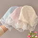 Lace headscarf summer travel photo hairpin hair hoop women's atmospheric pressure hair headband versatile headwear white mesh headband style - 1