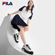 Zapatos de mujer Fila Fila Fila, zapatos de huevo de Yang Mi, zapatos deportivos, 2025 Autumn Nuevos zapatos blancos casuales y versátiles, leche blanca/negra 37.5