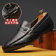 YRC Yierkang 2025 Doudou Shoes Мужская летняя мужская повседневная кожаная обувь с одной ногой в воздухопроницаемой туфли корейская версия 100 X-825 Белый 39