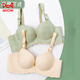 Cat Man (MiiOW) underwear women's bra set with small breasts thin gathering sexy breasts anti-sagging thick steel rings and no marks on the bra. Skin color is pink (medium-thick cup/single piece) 70A