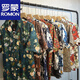 Lomongo vintge Cuban collar floral shirt men and women loose Hong Kong flavor Hawaiian couple beach short-sleeved shirt x695 2XL