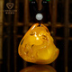 Jiale amber beeswax pendant female beeswax carved elephant pendant natural amber authentic birthday gift one thing one certificate