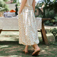 
Olrain Ouruier Point Flower Blossom Skirt Colorful Skirt Rubber Tightening Skirt Women's Summer 2025 New Skirt Polka Dot M 160/68A/M