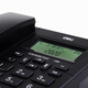 Original Adapté à Deli Telephone Wired Seat Téléphone Fandlor for Home Extension Office ID ID Business Téléphone 13567 Élégant corps large noir