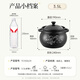Chuidahuang ceramic pot 3.5L casserole for soup, medicine, porridge and rice stew pot, health soup pot, big belly pot for open fire use