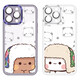 
Song Brown Bear White Bear Applicable iPhone 16 Couple Mobile Case New Apple 15promax Transparent Silicone 14plus Transparent Purple One-Two-MY3899W iPhone 12mini