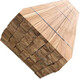 Picheng Anticorrosion Wood Outdoor Floor Solid Wood Square Square Building Square Wood 3000*86*19mm/block