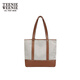 Teenie Weenie bearnova women's shoulder bag 2025 summer new fashion personality color block casual canvas bag brown FRE