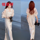 
Hengyuanxiang 25 new style slit chiffon shirt for women's summer thin cardigan with jacket and sunscreen shirt on black 2XL 130-145Jin [Jin equals 0.5 kg]