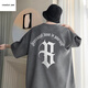 Con el sitio web oficial de Yishion Pure Yishion A21 Camiseta de manga corta para hombres para hombres de moda de moda de verano suelta al niño de mante manga redonda de cinco partes Color 5012 Color de albaricoque XL 125-140Jin [Jin iguala 0.5 kg]