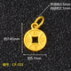 Menbin quality 18K gold Fu brand pendant 18K ancient gold old gold pendant hand rope necklace bracelet diy CK-022_Rijindoujin