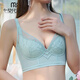 莫代尔内衣女小胸聚拢收副乳防下垂不空杯薄款文胸调整型胸罩软钢圈夏季 烟灰色 75B