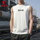 Jordan Sports Vest Men's 2025 Summer New Mesh Breathable Quick-Drying Cycling Sleeveless Top Men's Running Fitness T-Shirt Jordan White M/170