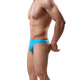 Mozilan men's thong men's one-piece markless sexy and interesting low waist personality black single thigh briefs men's T-trousers light green M