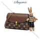 Anysmic Bag Damenbeutel Luxusmarke Single-Shoulder Crossbody Bag Damen 2025 Neues modisches und vielseitiges High-End-High-End-Kaffee der Frauen mit kleinem Quadrat