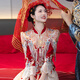 枝己秀禾服婚纱新娘主纱高档2025新款订婚服装新中式结婚礼服敬酒服 LZ541 2XL