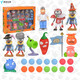 Shantou Linnun Rongdafeng Générant authentique vs Zombie Toy Wholesale Grand PEA PEA tireur Zombie King Ejection Battle Game PK 686-1849 Plant + 2 Cartes à jouer zombie anglais