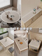 Mingruiju Couchtisch Matte Wohnzimmer Leuchte Luxus High-End 2025 Neuer Quadratmeter-Wasabi Leder wasserdicht und öldesto