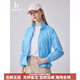 哈吉斯运动短款夹克女士白色宽松轻薄外套 蓝色 XS 155/80A
