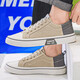 Pastoral Europeo 2025 zapatos para hombres nuevos zapatos de lona casual de moda zapatos de mesa transpirable para hombres versátil suave k22 beige 41