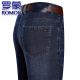 
ROMON genuine men's straight jeans men's spring and autumn trousers business casual pants high elastic straight wash pants deep blue 3882 style thin 35