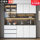 Sanqihu sideboard high cabinet integrated wall-mounted modern simple light luxury living room restaurant household tea and wine cabinet storage locker style 15280*40*220 SF installation double door