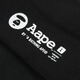 Aape flagship store accessories ape embroidery contrasting stripes casual trendy mid-calf socks 5321XXO BKX/black L