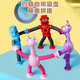 Glowing ever-changing robot cartoon giraffe stretch toy telescopic light-emitting interactive children's parent-child puzzle ever-changing telescopic giraffe 1 pack random color