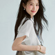 伊芙丽（eifini）伊芙丽后腰舒适牛筋设计感连衣裙女2025夏季新款休闲气质裙子女 白色 预售[30天]发 M 105-115斤