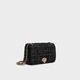 CHARLES&KEITH25夏新品时尚菱格链条单肩斜挎小方包七夕礼物CK2-20671747 Black Tweed黑色/白色 S
