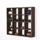 
Yonghuan solid wood bo ancient shelf lattice rack teapot display rack tea cup rack tea set storage rack multi-bow grid re-burning special shape 4839 grid