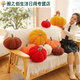 Qingdyan Nordic home small pumpkin cute pillow cushion sofa living room bay window bedroom pillow bedside Internet celebrity pumpkin - yellow 40 cm