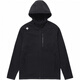 
DESCENTE solid color logo printed hooded zipper stretch long sleeve jacket jacket for men and women black 100