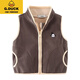 G.Duckkids Kinderbekleidung Jungen Weste Ao-Frisrous Weste Frühling und Herbst Winter Kinderbaby plus Samtweste Reißverschluss Cardigan Jacke rot 120 cm
