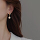 Qi Xiaomi and Liu Yifei's same style pearl earrings for women, light luxury niche high-end temperament earrings 2025 new imitation pearl earrings, a pair of super flash pearl earrings