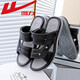 Huili Sandals Men's Summer Outsing Wear Drivers для управления воздухопроницаемыми летними анти-скольжением и устойчивыми к износостойкой мужской повседневной пляжной сандалиях 3880-1 (черный) размер 40 (размер небольшой и рекомендуется принимать больший размер)