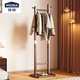 Wenna solid wood coat rack small floor-standing bedroom coat rack office living room home indoor vertical clothes hanger