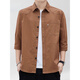Kooshi Luxus reines Baumwoll-Kurzärmel-Hemd Herren Sommer 500-7-viertel-Ärmel Arbeit Top Casual halbärmelige Hemdjacke Herren Q6626 Khaki M [90-110jin [Jin gleich 0,5 kg]]]