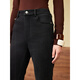 
Jiuzi (JUZUI) shopping mall same heavy industry washing gradient micro-flare jeans for women 2024 autumn style JWEQ12113 flower dark gray XS