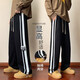 Spring and Autumn Teenagers Long Pants Boys Junior High School Students Trendy and Handsome Casual Sports Pants Large Children Men's Waiting Pants Uniqlo-qx9905 Black Spring and Autumn Style Quality Warranty M (70-90Jin [Jin equals about 0.5 kg])